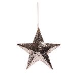 Gold Sequin Star Hanging Decoration