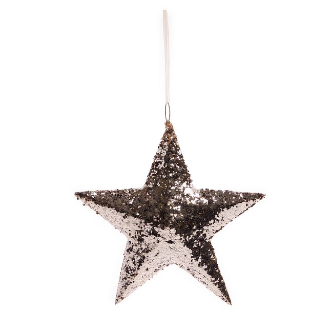 Gold Sequin Star Hanging Decoration