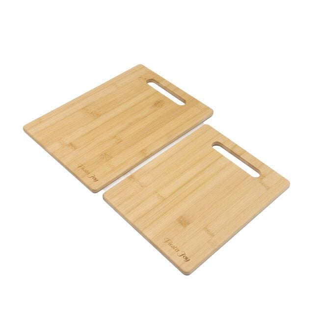 Fiesta Joy Bamboo 2 Piece Cutting Board Set