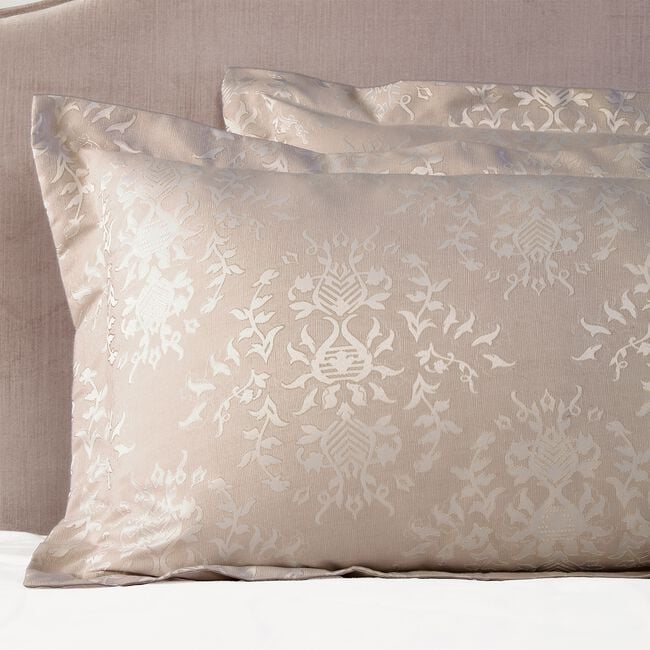 Anglesey Jacquard Champagne Oxford Pillowcase Pair