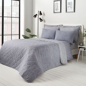 Finley Bedspread 200cm x 220cm - Navy