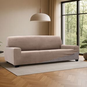 REGAL MILLS EASYSTRETCH VELVET LINEN 3 Seater Sofa Cover