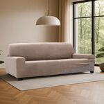 REGAL MILLS EASYSTRETCH VELVET LINEN 3 Seater Sofa Cover