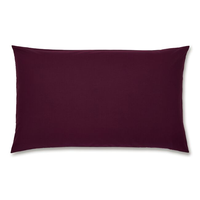 Nicole Day Percale Housewife Pillowcases -  Plum