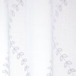 HEIDI EMBROIDERED ECO WHITE 140X122cm Voile 