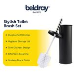 BELDRAY BLACK ROUND Toilet Brush