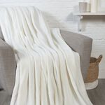 Nicole Day Fleece Throw 150cm x 180cm - Cream