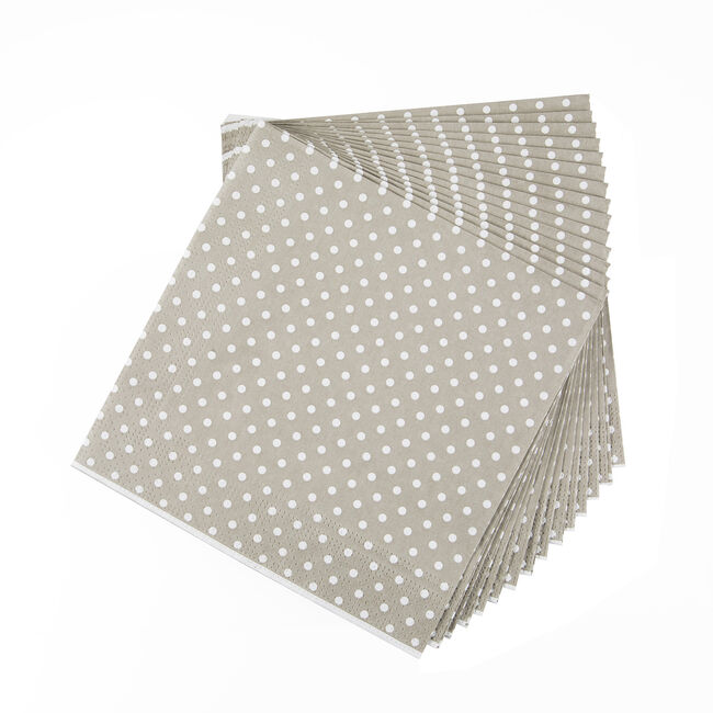 Polka Spot Natural 20 Pack - Natural