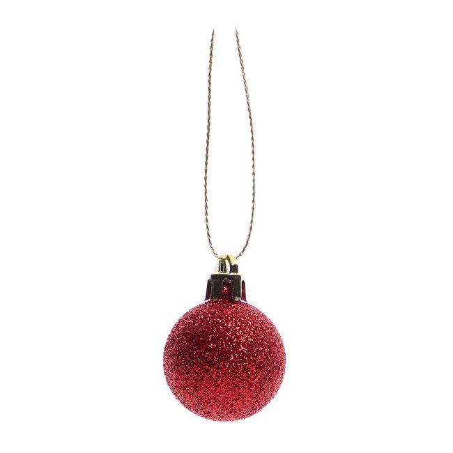 49PACK RED Mini Bauble Set