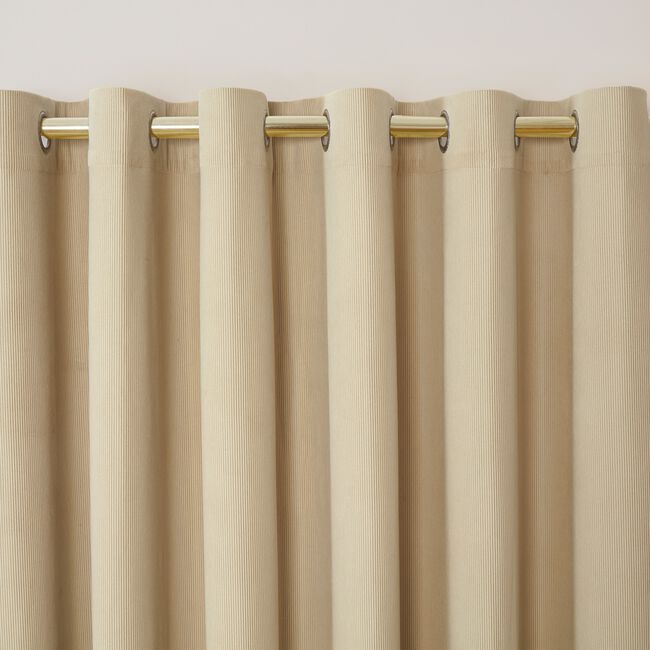 BLACKOUT & THERMAL CORDUROY NATURAL 66x54 Curtain