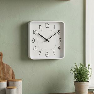 27cm Lara White Wall Clock