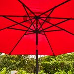 3M CRANK & TILT Sun Parasol - Red