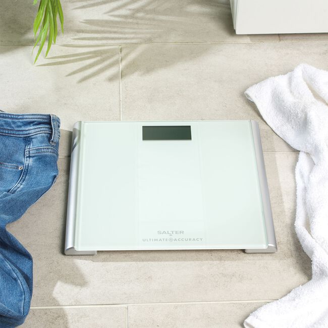 Salter Ultimate Accuracy White Glass Scale