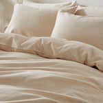 SINGLE DUVET COVER Martex Touch of Linen Creamy Almond