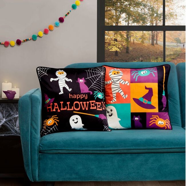 Halloween Fun Cushion Covers 2 Pack