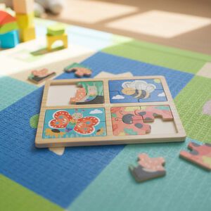 Learn & Play 4 in 1 Wooden Jigsaw