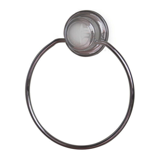 Chrome Towel Ring with Suction Fix