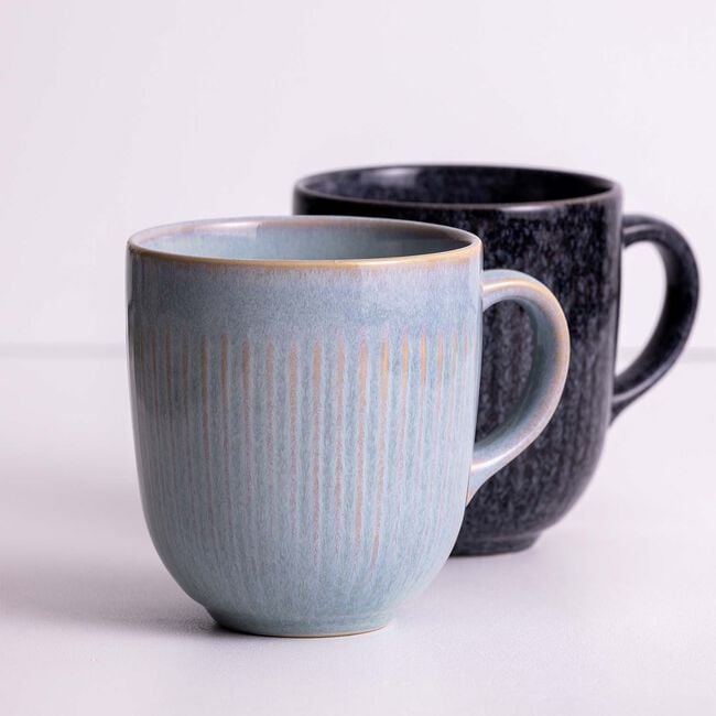 Mason Cash Reactive Linear Grey Mug