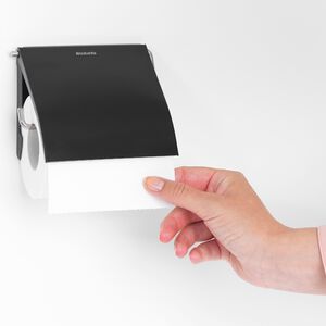 Brabantia Renew Black Toilet Roll Holder