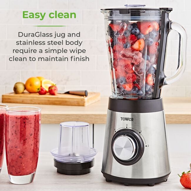 Tower 500W Glass Jug Blender