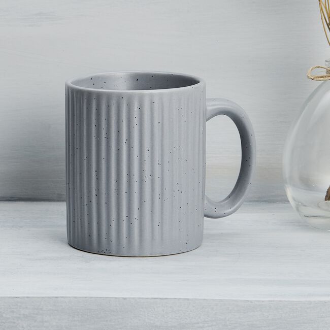 Mad About Mugs Ribbed Speckled Mug 340ml