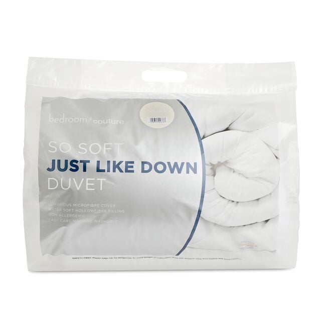 BEDROOM COUTURE JUST LIKE DOWN 4.5 TOG SB Duvet