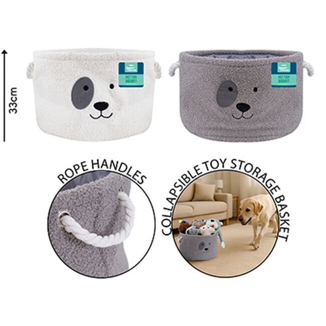 Pet Toy Storage Basket - Assorted