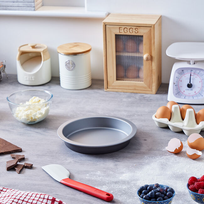 Baker & Salt Silver Sandwich Cake Tin 8″