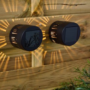 Floral Pattern Solar Wall Lights