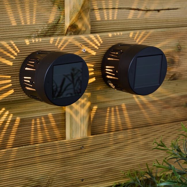 Floral Pattern Solar Wall Lights