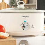 SALTER RETRO CREAM 6.5L Slow Cooker