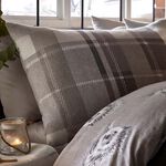 SINGLE DUVET COVER Dreams & Drapes Colville Check Grey