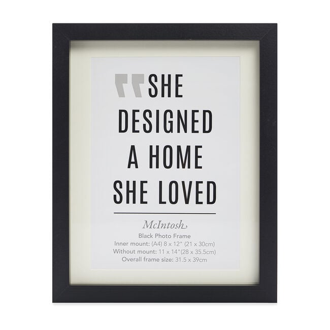 40X50CM MCINTOSH Black POSTER Frame