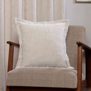 Chenille Milani Cushion 45cm x 45cm - Winter White