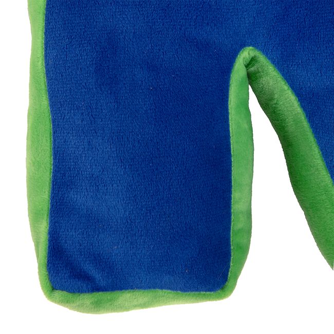 LETTER N Cushion Blue/Green