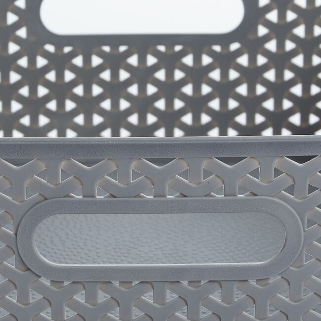 Geometric 14.5L Grey Basket