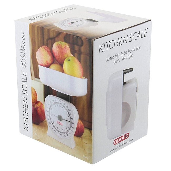Apollo White Large Mechanical Kitchen Scale