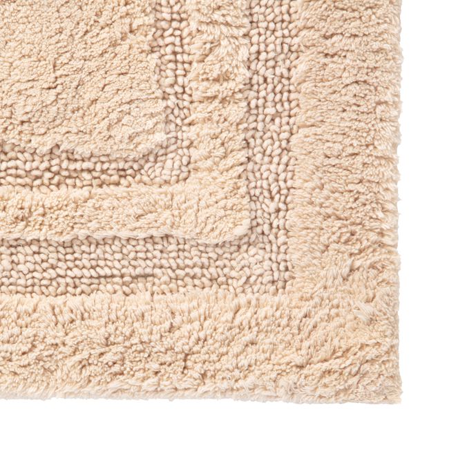 COTTON BORDER SAND 50x80 Bath Mat