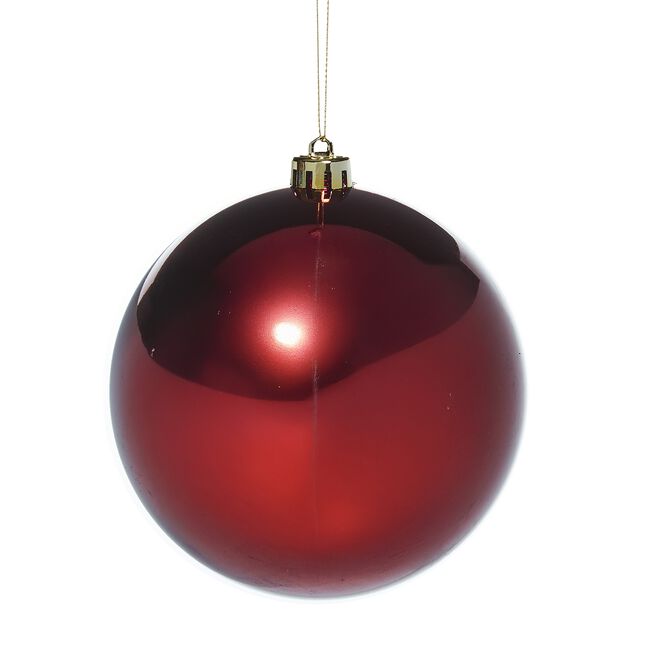 3 PACK 12CM Burgundy Baubles