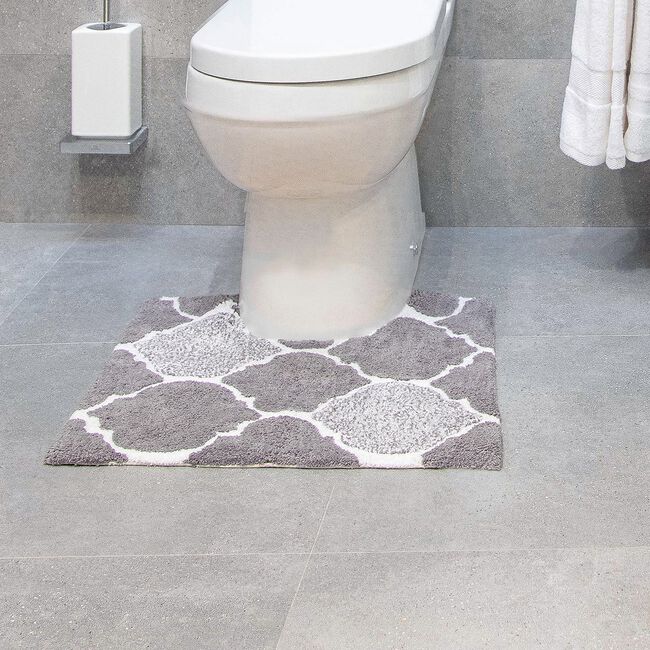 Trellis Grey Pedestal Mat 50cm x 50cm