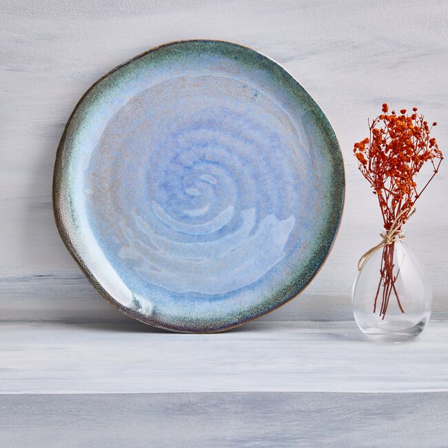 Heritage Halo Dark Blue Dinner Plate