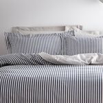 SUPERKING DUVET COVER Hebden Navy/Grey