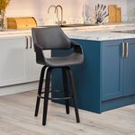 Beckett Bar Stool - Dark Grey