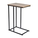 Side Table With Black Metal Frame