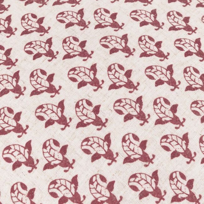 FURN LULAH BLOCK LINEN/RED 45x45 Cushion