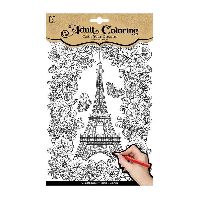 Adult Colouring Book - Cities