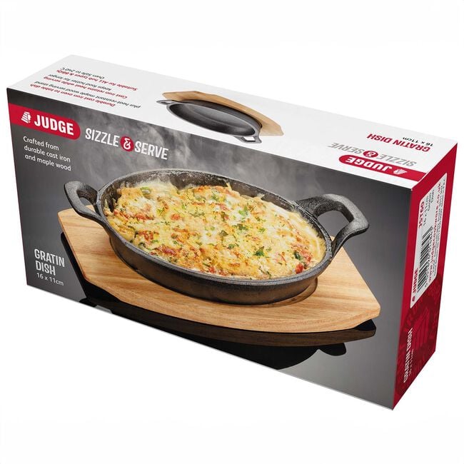 Judge Sizzle & Serve, 16cm x 11cm Gratin Dish