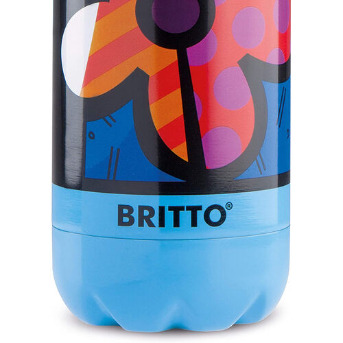 Britto Flower & Blue 500ml Vacuum Bottle