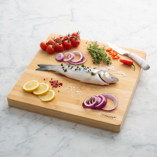 Typhoon Living Square Wooden Butchers Block