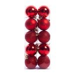 Red Bauble Set - 20 Pack